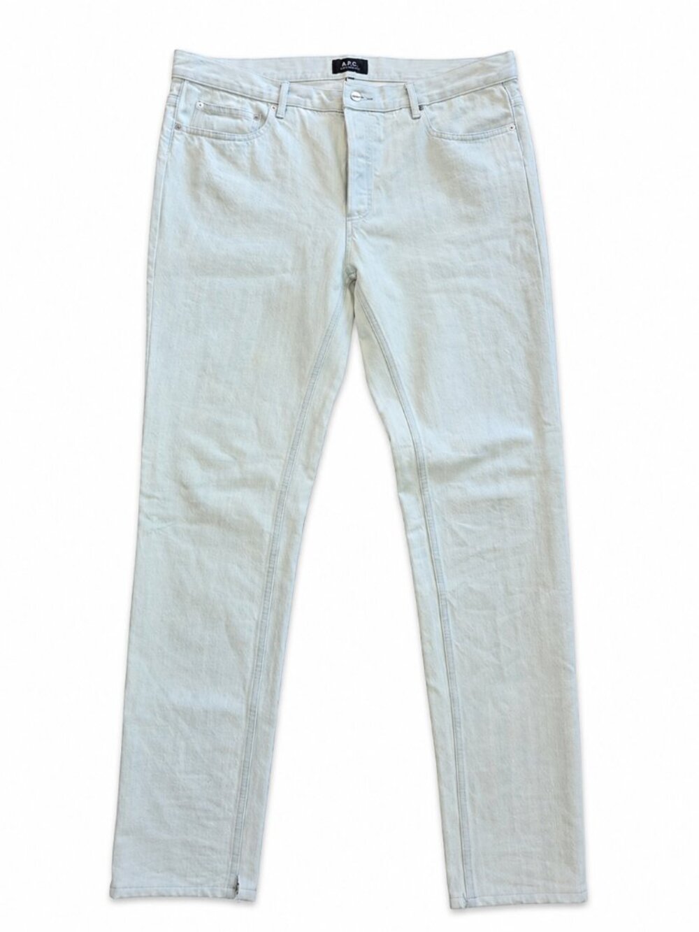 A.P.C. Low Standard Skinny Jeans Size  Light Wash White Denim